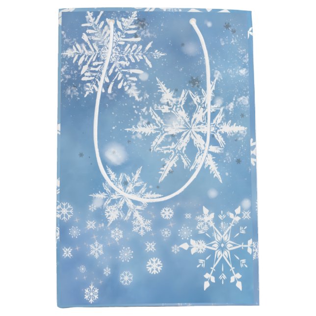 Wonderful Christmas Snow Mittlere Geschenktüte (Vorderseite)
