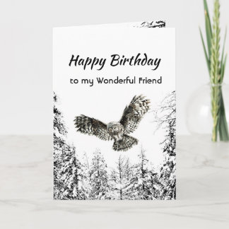 Wonderful Friend Birthday Nature Therapy Forest  Karte