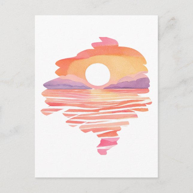 Wonderful Sunset Postkarte (Vorderseite)