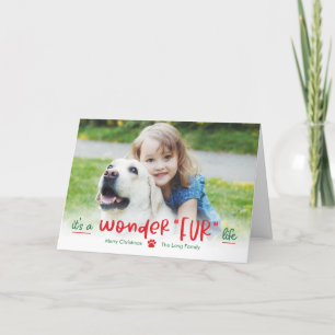 Wonderfur Life Pet Faltenkarte Feiertagskarte