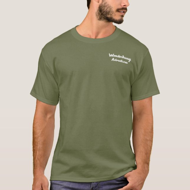 Wonderhussy Adventures White Mountain Logo (Zurück T-Shirt (Vorderseite)