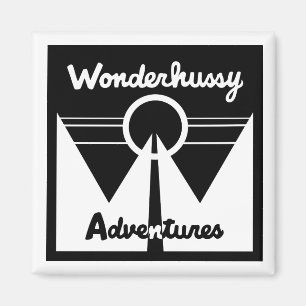 Wonderhussys Adventures Black & White Spotlight Magnet