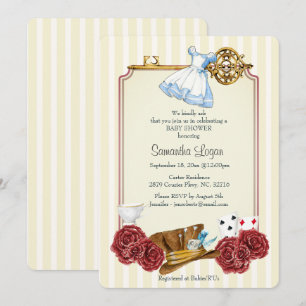 Wonderland Alice Classic Baby shower Invitation