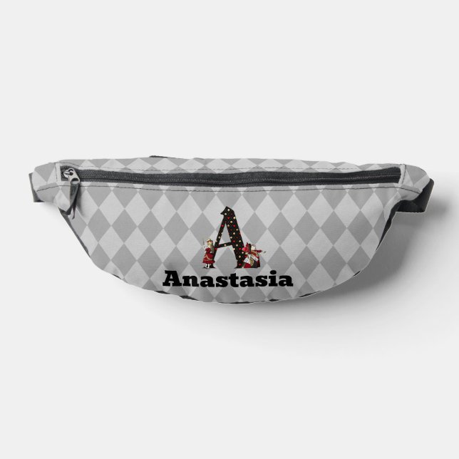 Wonderland Alice & Queen of Hearts Letter A Bauchtasche (Ablage )