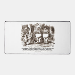 Wonderland Alice Tweedledum Tweedledee Logic Qte Schreibtischunterlage