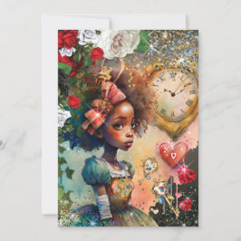 Wonderland Birthday Party Einladung