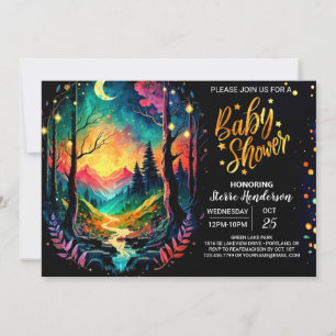 Wonderland Enchanted Grove Baby Shower Einladung