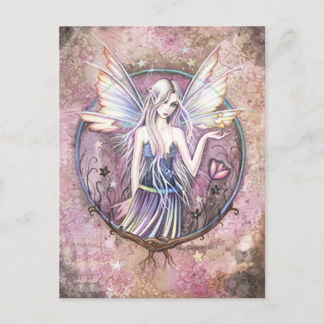 Wonderland Faiasy Fantasy Kunst, Dichtung und Musi Postkarte (Vorderseite)