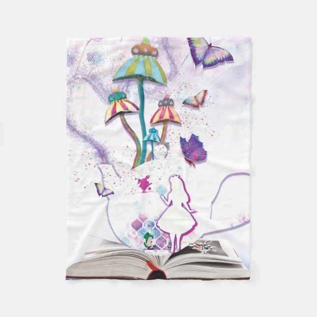Wonderland Fleecedecke (Vorderseite)