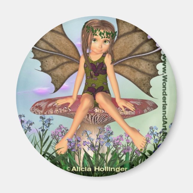 Wonderland Forest Fairy Magnet (Vorne)