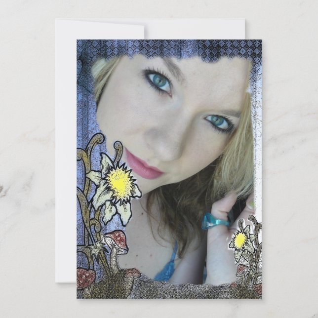 Wonderland Imaginaire Anniversaire Invitation (Devant)