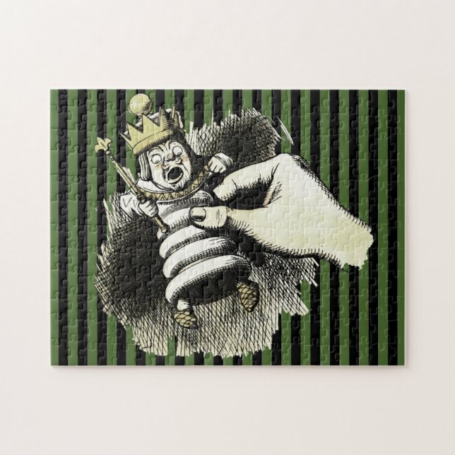 Wonderland King of Hearts on Stripes (Horizontal)