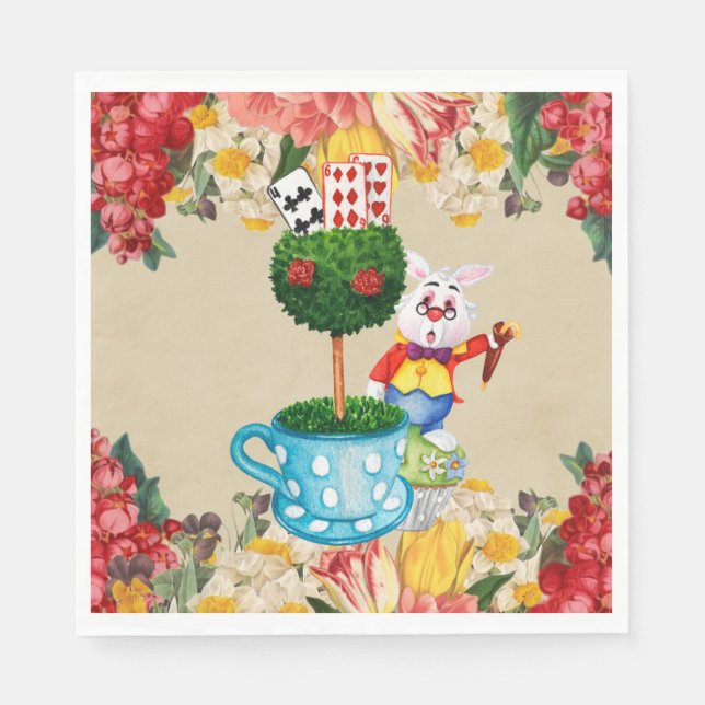 Wonderland Party Napkins Serviette (Vorderseite)