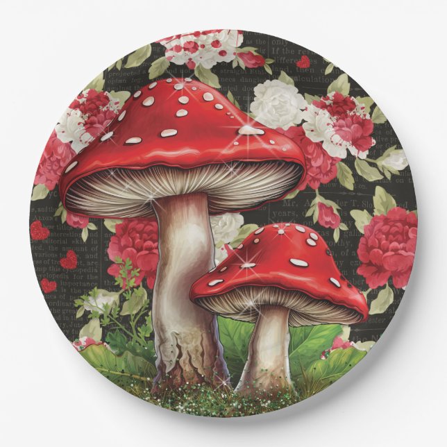 Wonderland Party Plate Pappteller (Vorderseite)