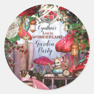 Wonderland Party Stickers
