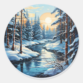 Wonderland Pine Forest Sticker