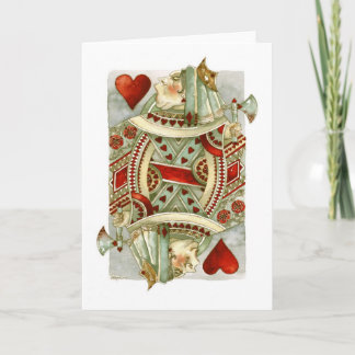 Wonderland Queen of Hearts Greeting Card Karte