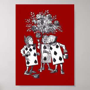 Wonderland-Rose drucken Poster