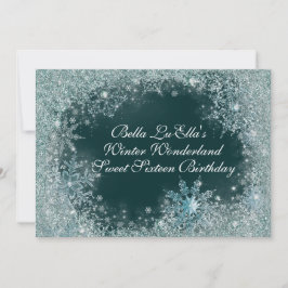 Wonderland Snowflake Party Invitations