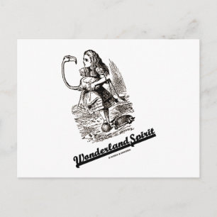 Wonderland Spirit (Alice & Ihr Flamingo) Postkarte