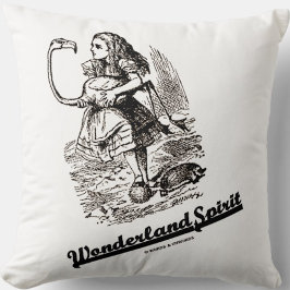 Wonderland Spirit Alice und ihr Flamingo-Spaß Kissen