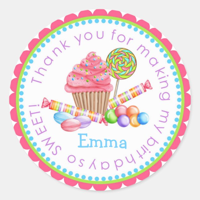Wonderland Sweet Shoppe Stickers (Vorderseite)