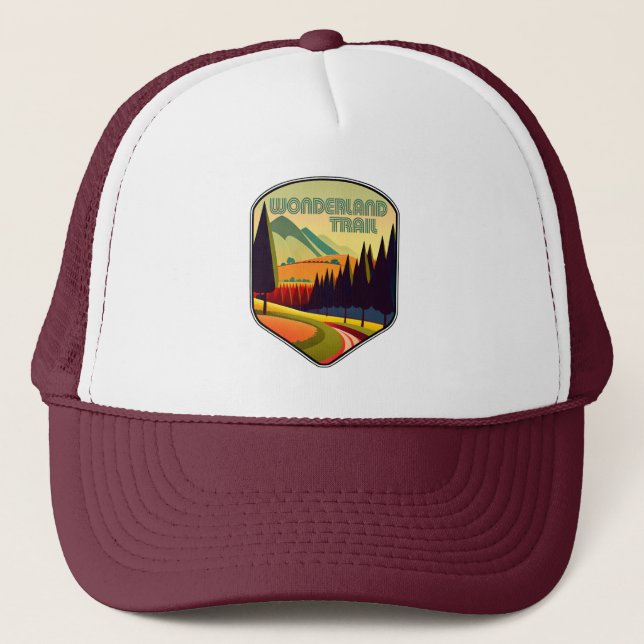 Wonderland Trail Colors Truckerkappe (Vorderseite)