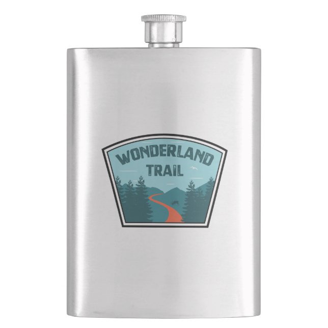 Wonderland Trail Flachmann (Vorderseite)