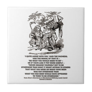 Wonderland wäre das, was man als Duchess sehen wür Fliese