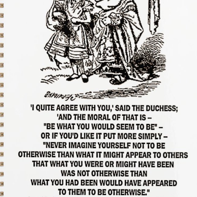 Wonderland wäre das, was man als Duchess sehen wür Planer (Wonderland logical humor advice & adventure is found on this planner featuring Alice & The Duchess.)