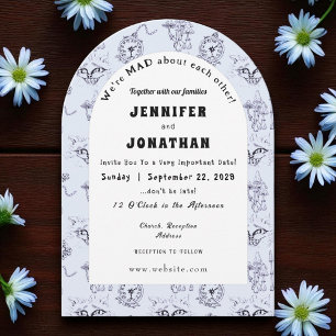 Wonderland Whimsy Wedding Einladung