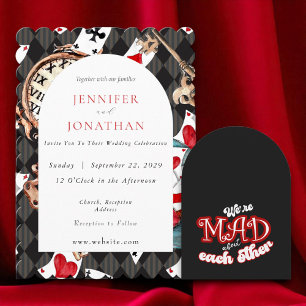 Wonderland Whimsy Wedding Einladung