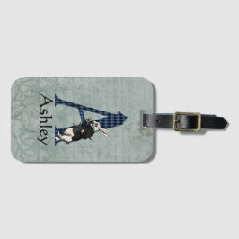 Wonderland White Rabbit Letter A Gepäckanhänger