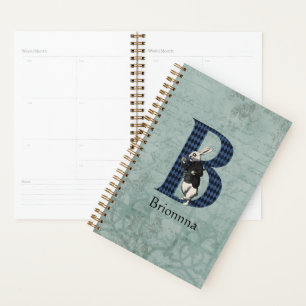 Wonderland White Rabbit Letter B Planer