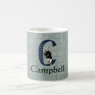 Wonderland White Rabbit Letter C Kaffeetasse