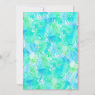 Wondroms Wasserfarben Pool Party Einladung