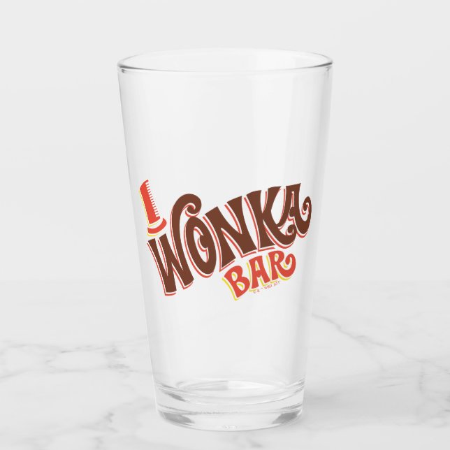 Wonka-Bar-Logo Glas (Vorderseite)