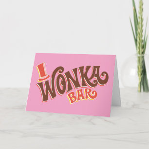 Wonka-Bar-Logo Karte