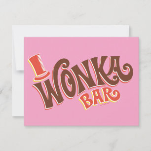 Wonka-Bar-Logo Mitteilungskarte
