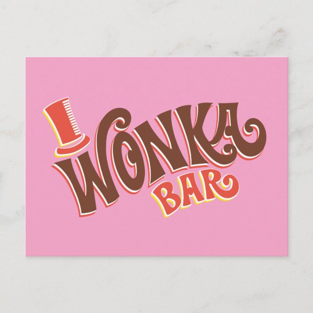 Wonka-Bar-Logo Postkarte (Vorderseite)