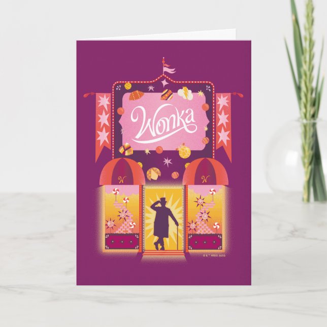 Wonka Candy Store Grafik Karte (Vorderseite)