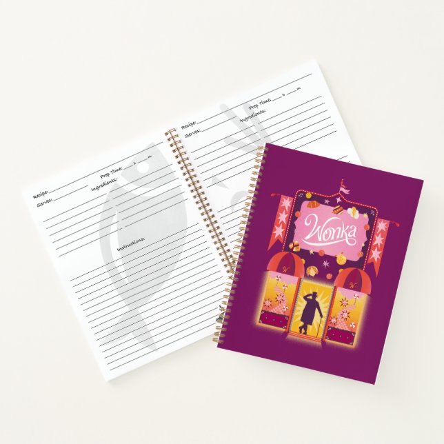 Wonka Candy Store Grafik Notizbuch (Innenseite)