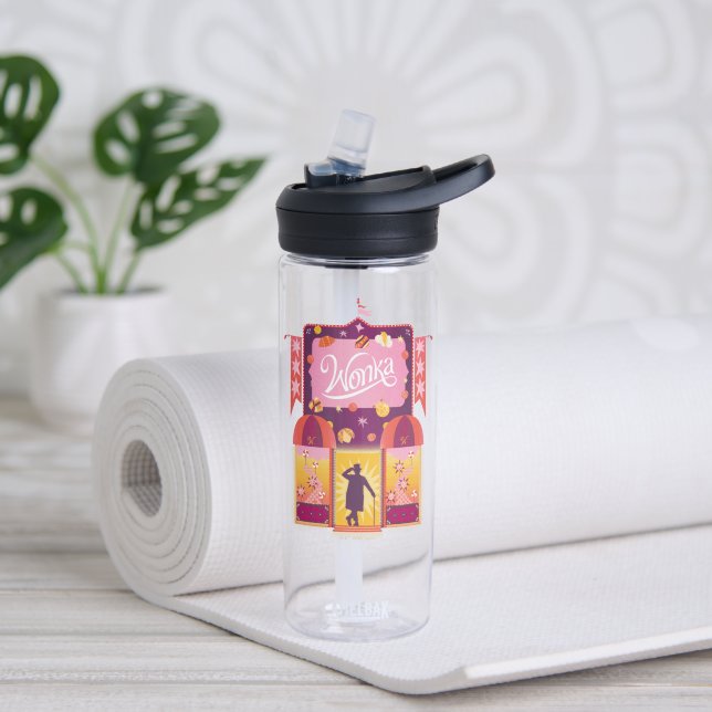 Wonka Candy Store Grafik Trinkflasche (Yoga)