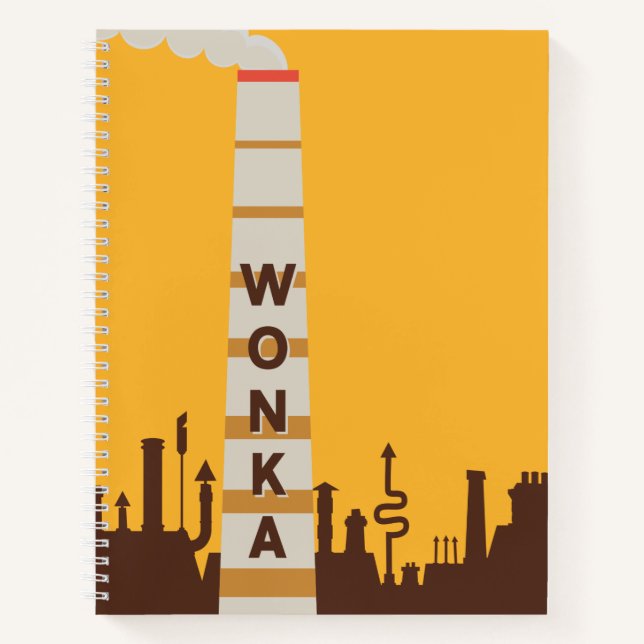 Wonka Factory Silhouette Notizbuch (Vorderseite)