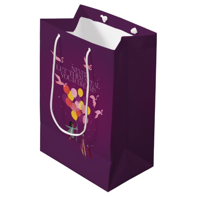 Wonka "Lass ihnen nie deine Träume!" Mittlere Geschenktüte (Vorderseite Schrägansicht)