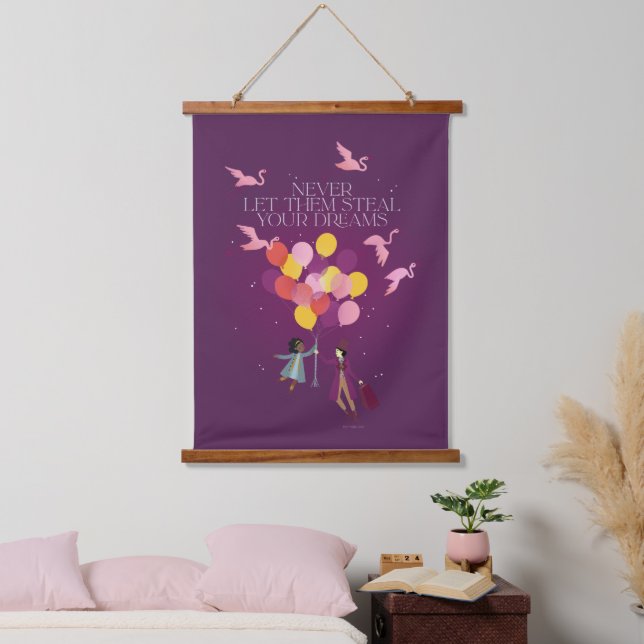 Wonka "Lass ihnen nie deine Träume!" Wandteppich Mit Holzrahmen (Schlafzimmer)