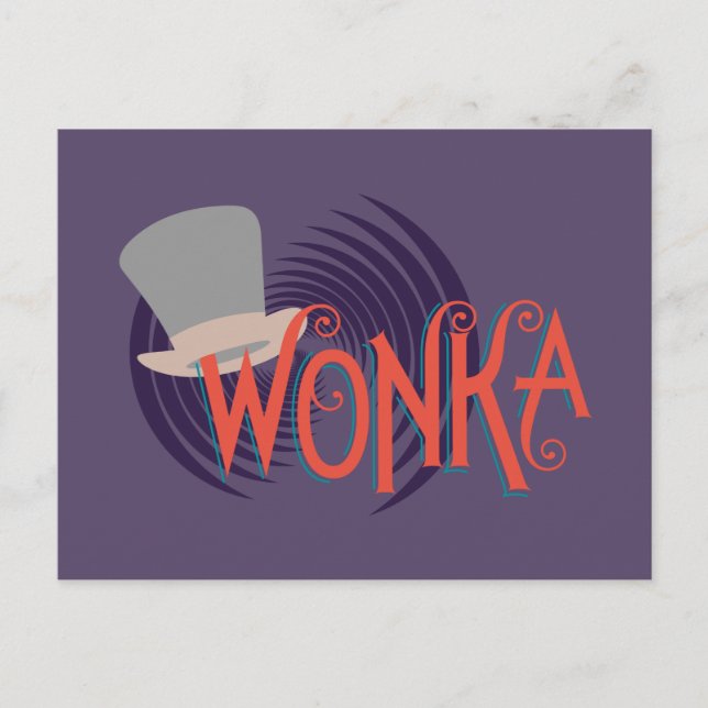 Wonka Spiral Logo Postkarte (Vorderseite)