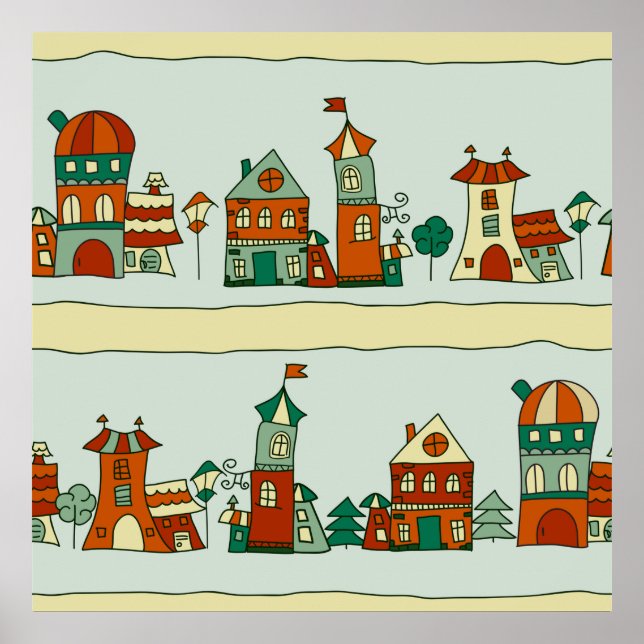 Wonky Houses Poster (Vorne)