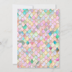 Wonky Trendy Rainbow Girl Metal Mermaid Scales