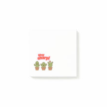 Wonky Zoo Cacti Post-It-Notes